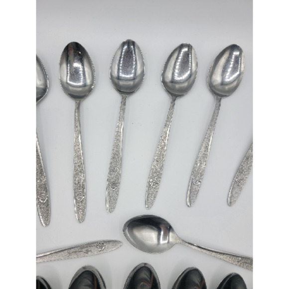 Stanley Roberts Florentine‎ Rose stainless steel 16 tsp 8 tbsp (24) - Picture 7 of 15